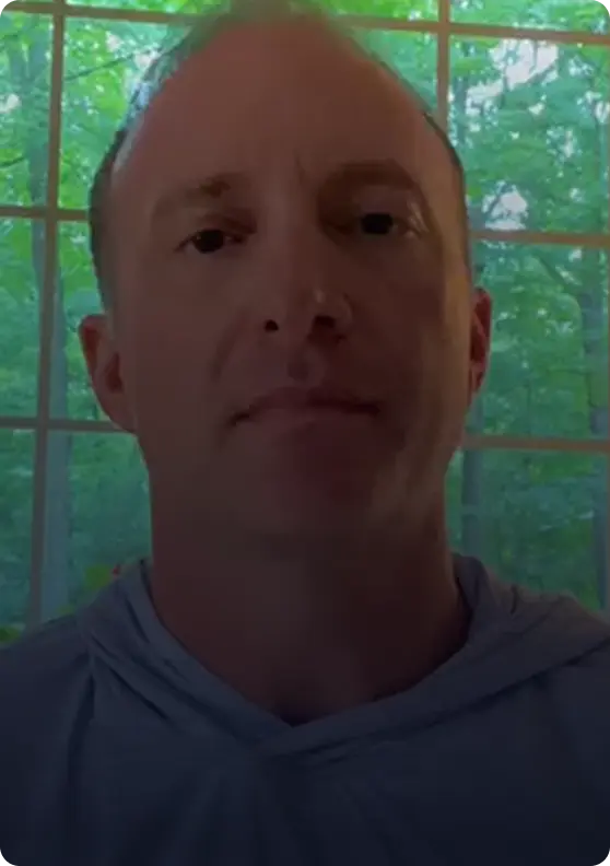 Real client video testimonial explaining results from online fitness coaching program