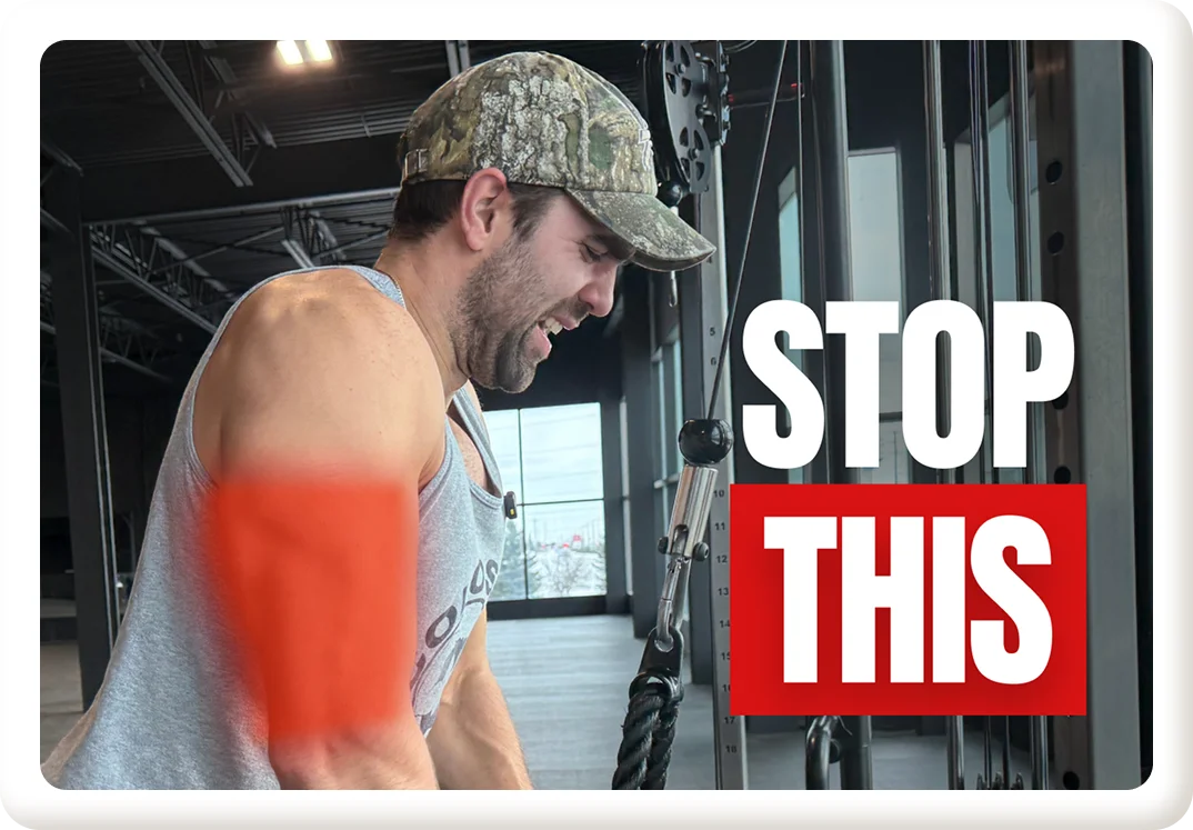 Fitness coach Josh demonstrating incorrect exercise form and how to fix common training mistakes