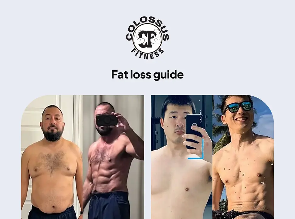 Before and after fitness transformations showing fat loss results from following a structured coaching approach