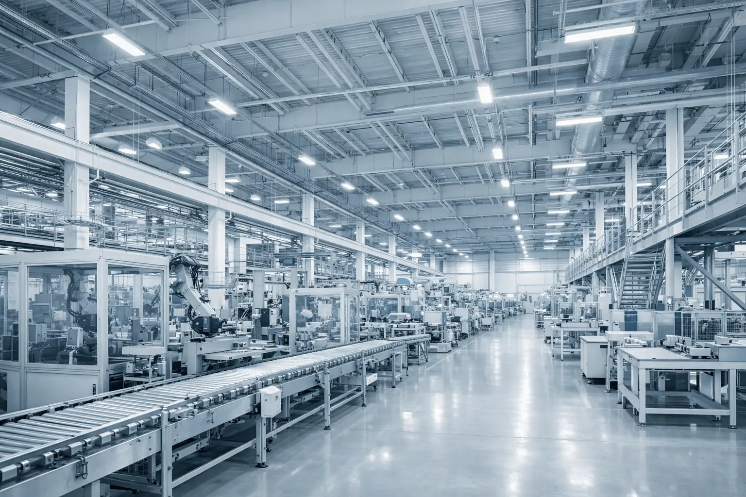 Infraestructura tecnológica en planta industrial