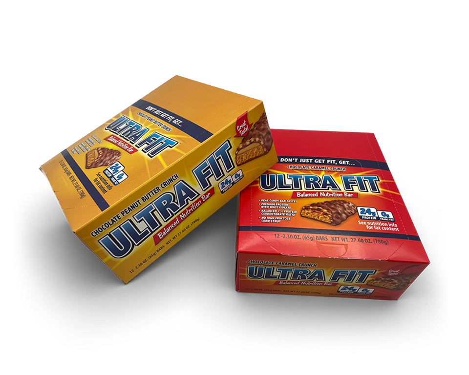 An image of printed fitness food boxes.