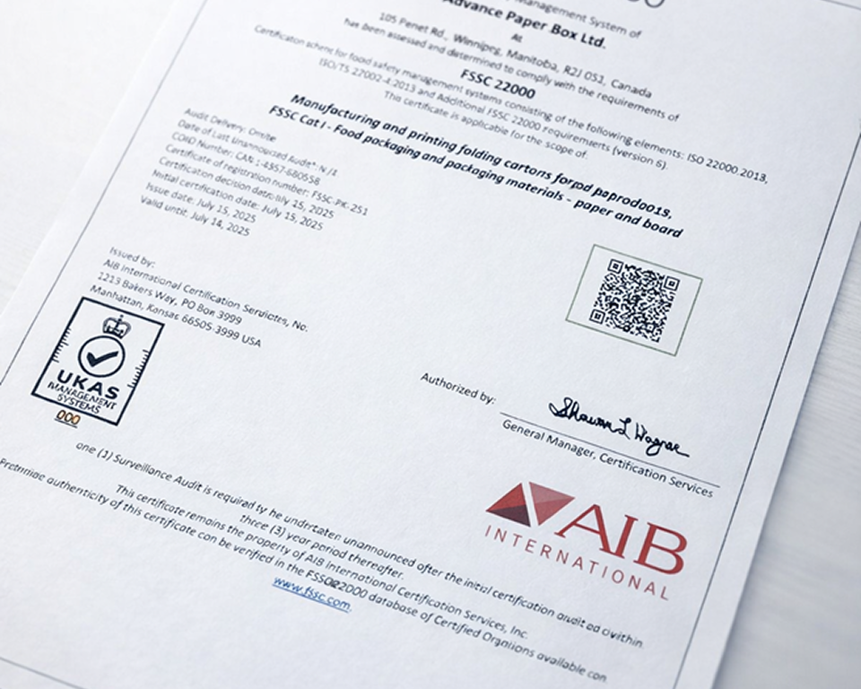 An image of AIB certification.