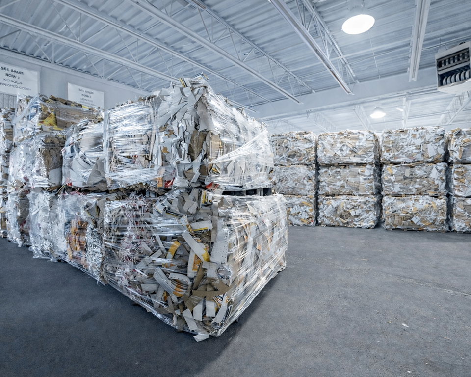 Closed-loop paperboard scrap recycling process