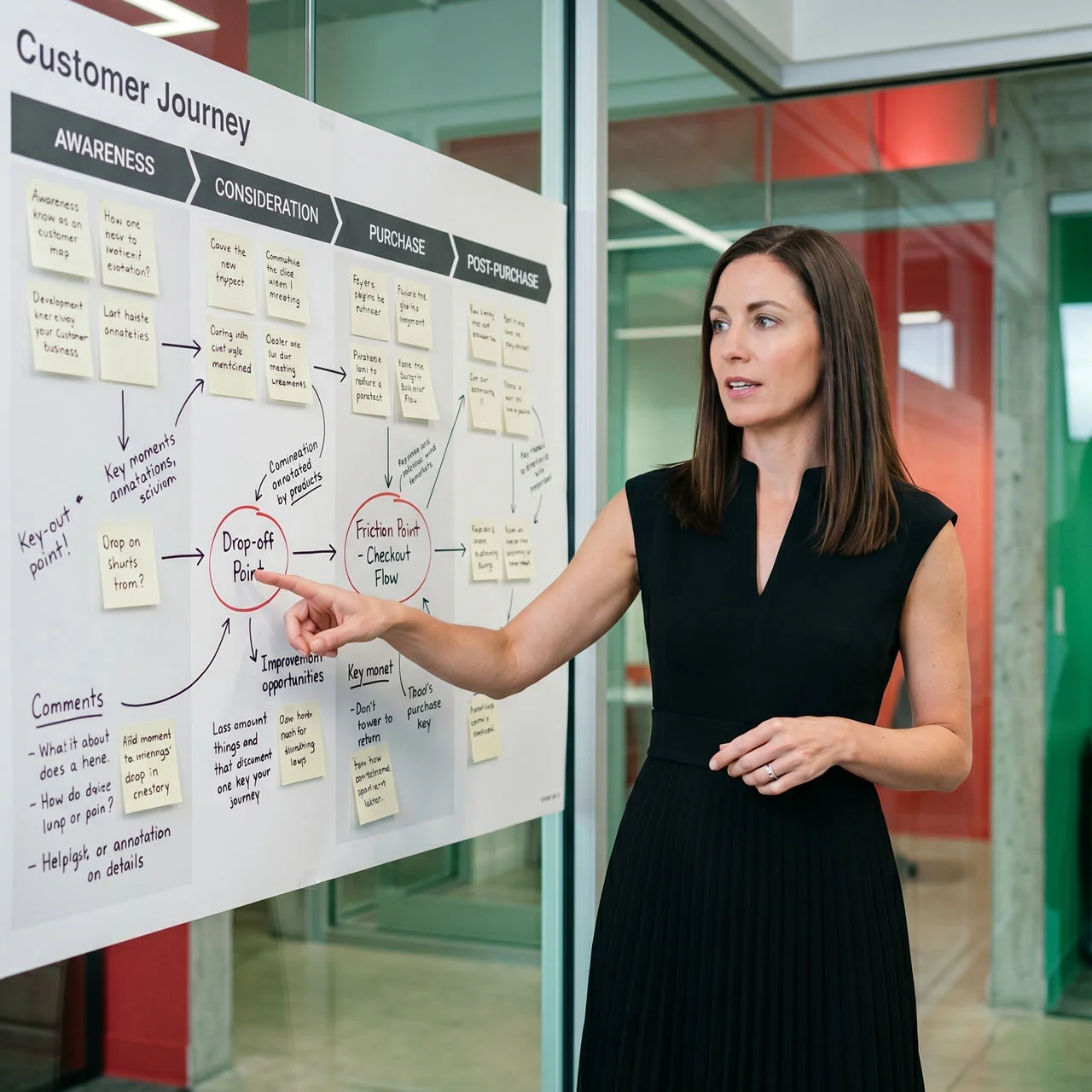 Equipo analizando el customer journey de una empresa