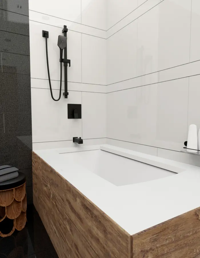 Kit: Bathtub / Shower Faucet - Trim for Pressure Balanced Valve with Volume Control