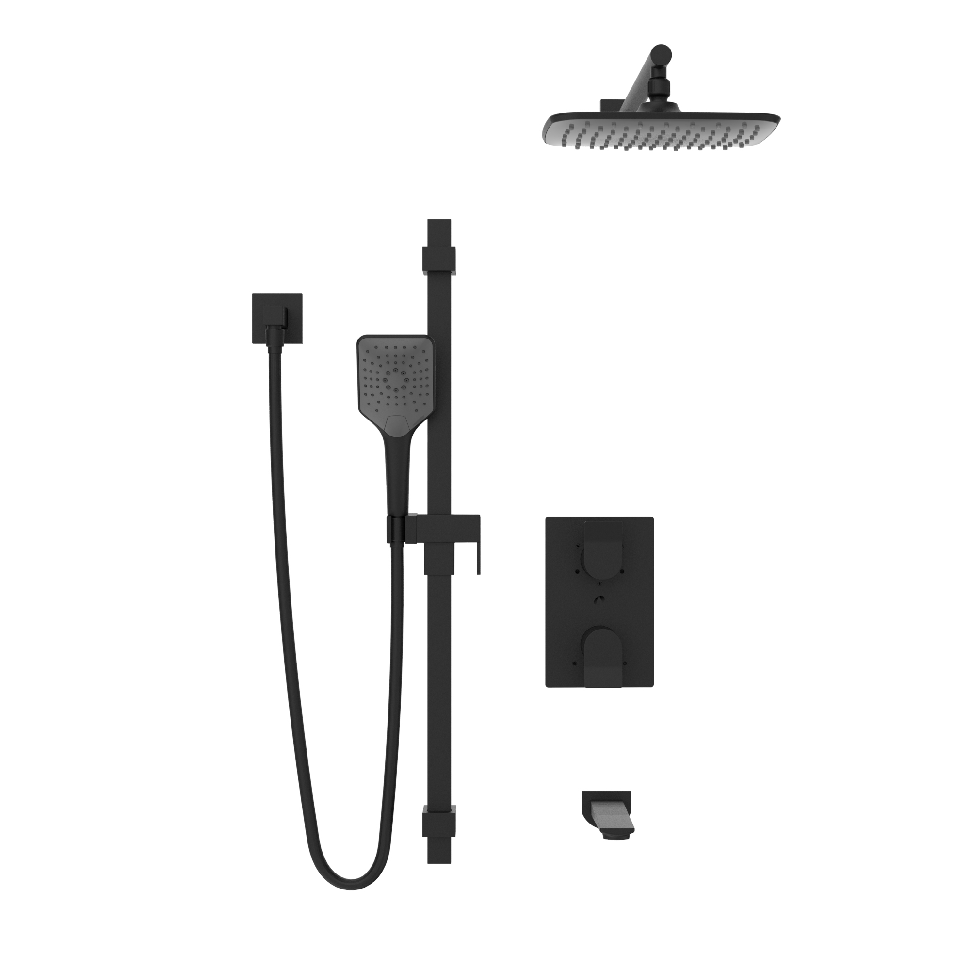 Kit: Bathtub / Shower Faucet - Trim for Thermostatic 3-way Diverter Valve