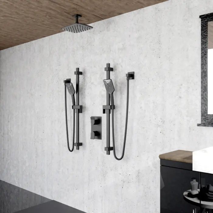 Kit: Shower Faucet - Trim for Thermostatic 3-way diverter valve