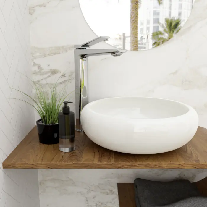 Lavatory Vessel Sink Faucet