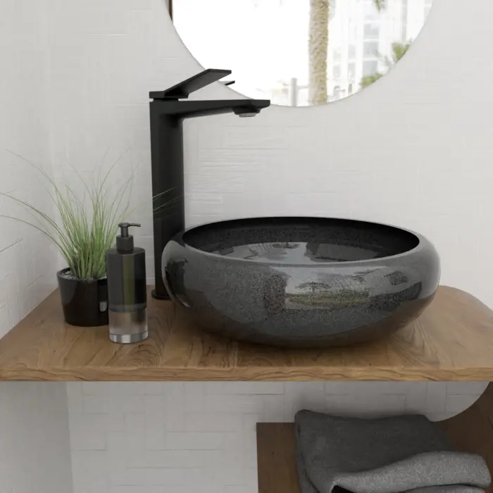 Lavatory Vessel Sink Faucet