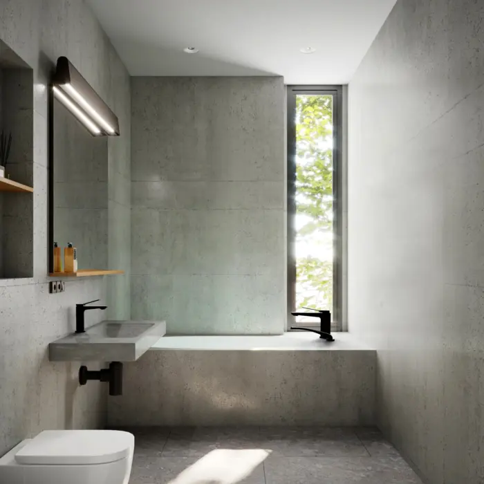 Bathtub Faucet - Complete model for Roman Bathtub with Pressure Balance