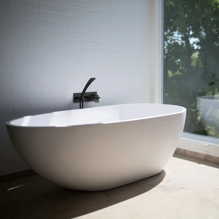 Bathtub Faucet Trim / Wall Mount Installation with Pressure Balance