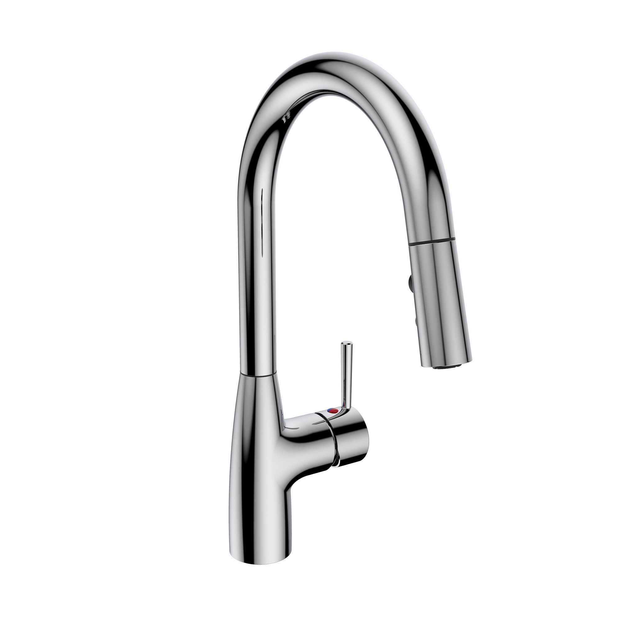 Kitchen Sink Faucet with Swivel Pull-Down Spout