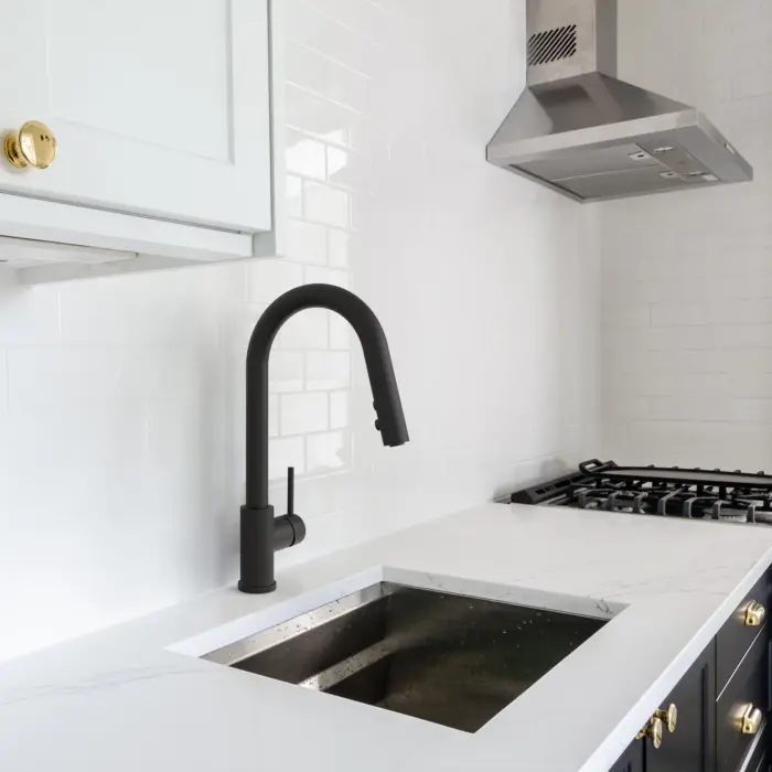 Kitchen Sink Faucet with Swivel Pull-Down Spout