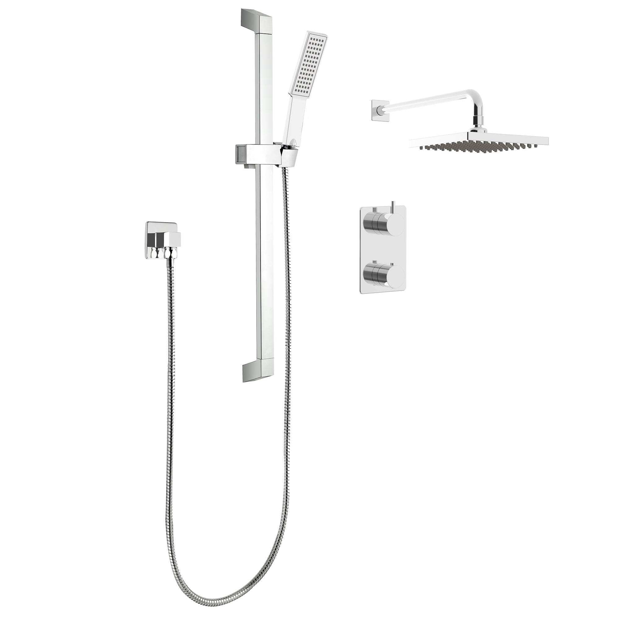 Kit : Robinet pour douche - Garniture Pour valve thermostatique, déviatrice