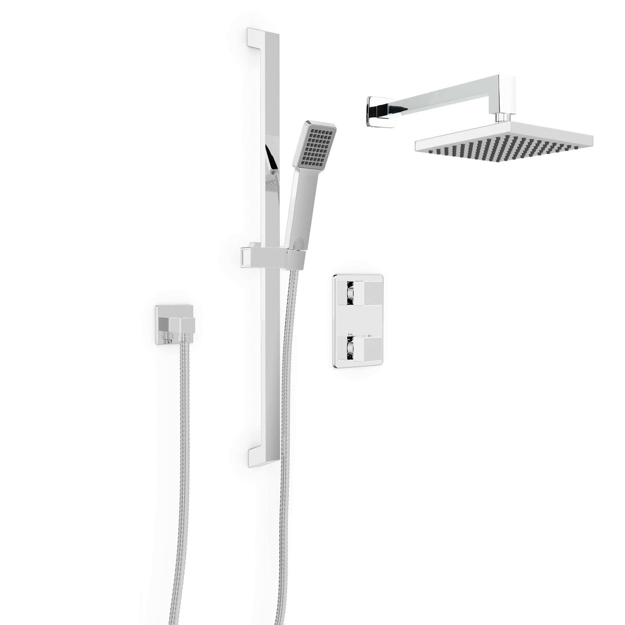 Kit : Robinet pour douche - Garniture Pour valve thermostatique, déviatrice
