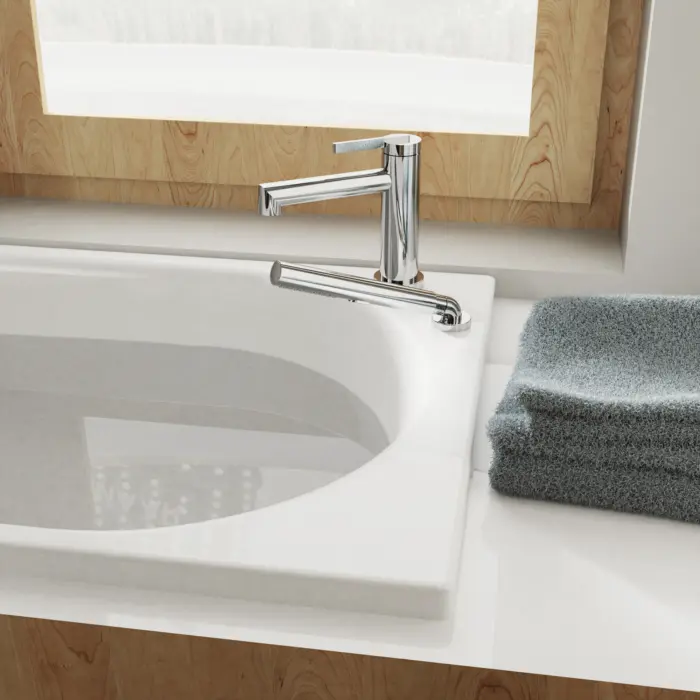 Robinet pour baignoire romaine avec pression équilibrée - modèle complet