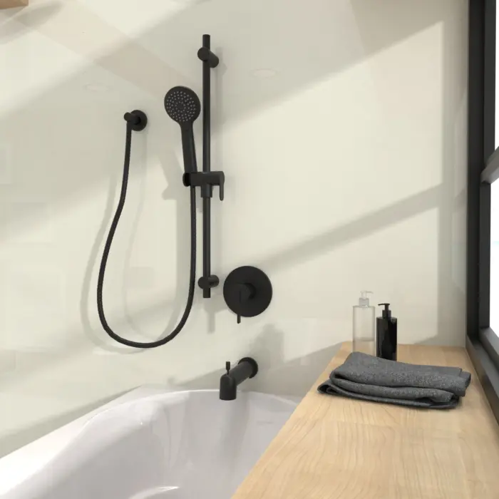 Kit : Robinet pour bain/douche – Garniture pour valve à pression équilibrée, avec contrôle de volume