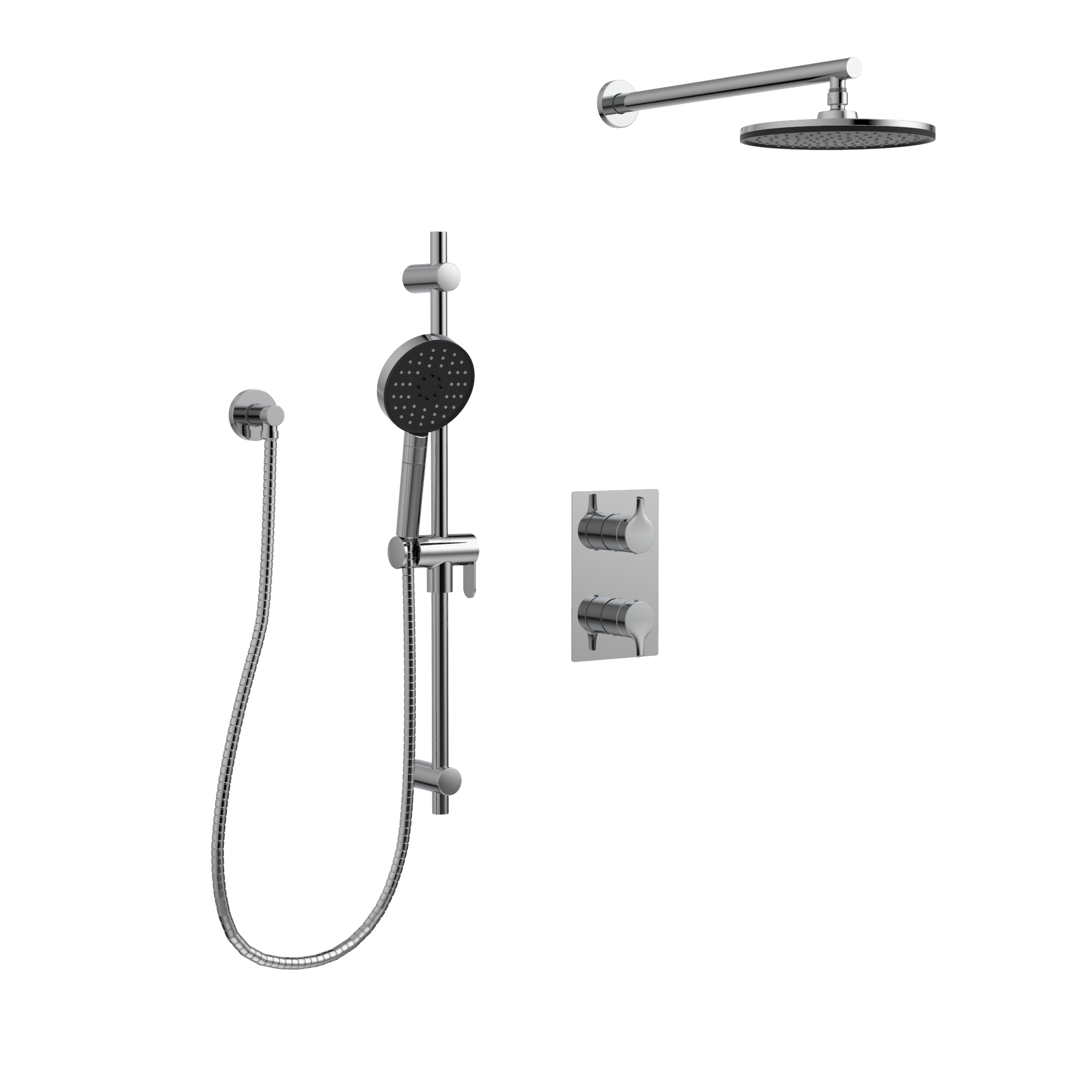 Kit: Shower Faucet - Trim for Thermostatic 2-way diverter valve