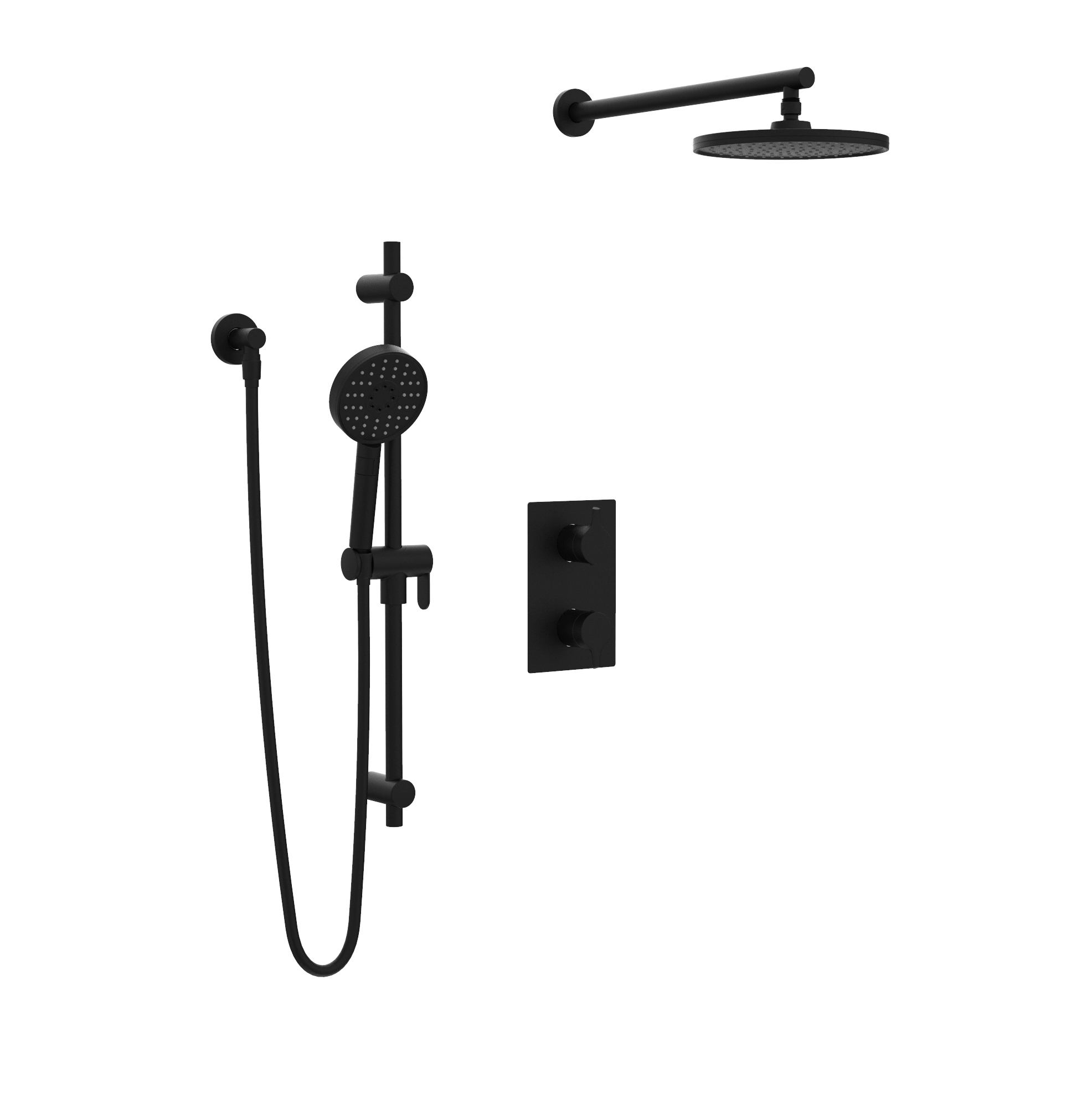 Kit: Shower Faucet - Trim for Thermostatic 2-way diverter valve