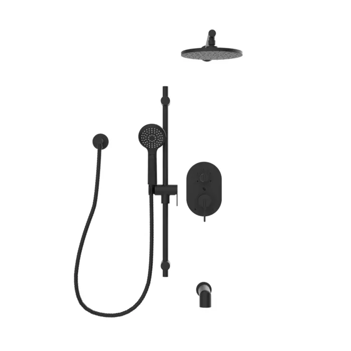 Kit : Robinet de bain/douche – Garniture de valve thermostatique / pression équilibrée / déviatrice 3 voies