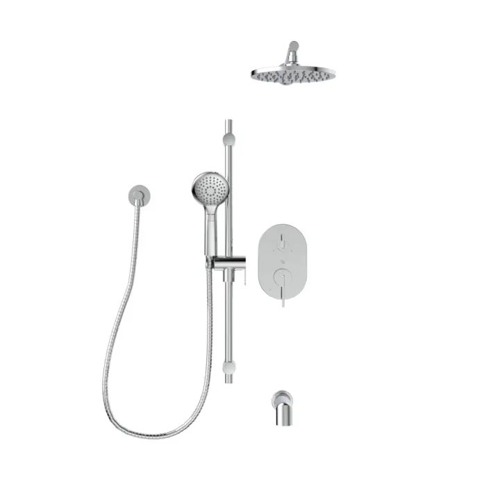Kit : Robinet de bain/douche – Garniture de valve thermostatique / pression équilibrée / déviatrice 3 voies