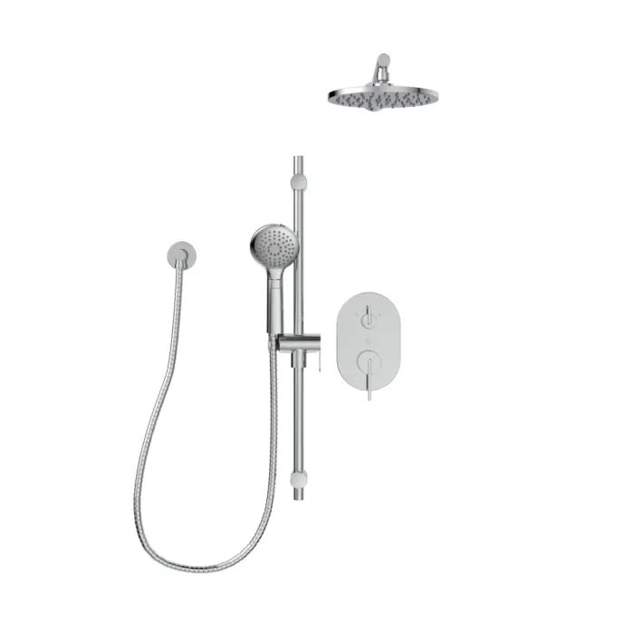 Kit : Robinet pour douche – Garniture de valve thermostatique / pression équilibrée / déviatrice 2 voies