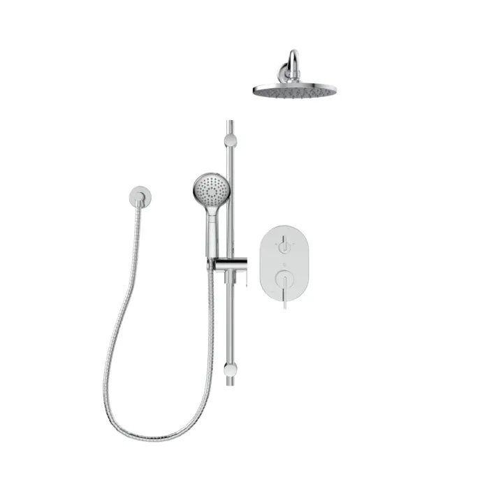 Kit : Robinet pour douche – Garniture de valve à pression équilibrée / déviatrice 2 voies (P)