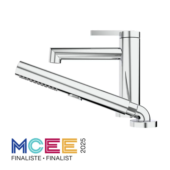 Robinet pour baignoire romaine avec pression équilibrée - modèle complet