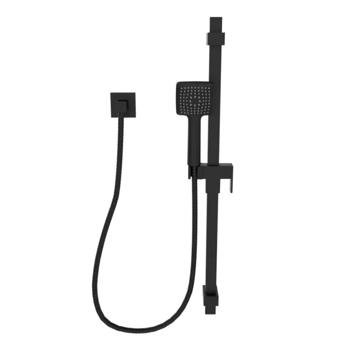 Sliding Bar with Hand Shower Kit, Water Supply Elbow and Flexible Hose