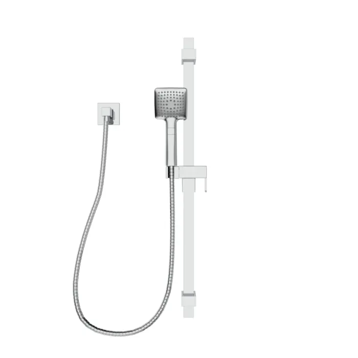 Sliding Bar with Hand Shower Kit, Water Supply Elbow and Flexible Hose