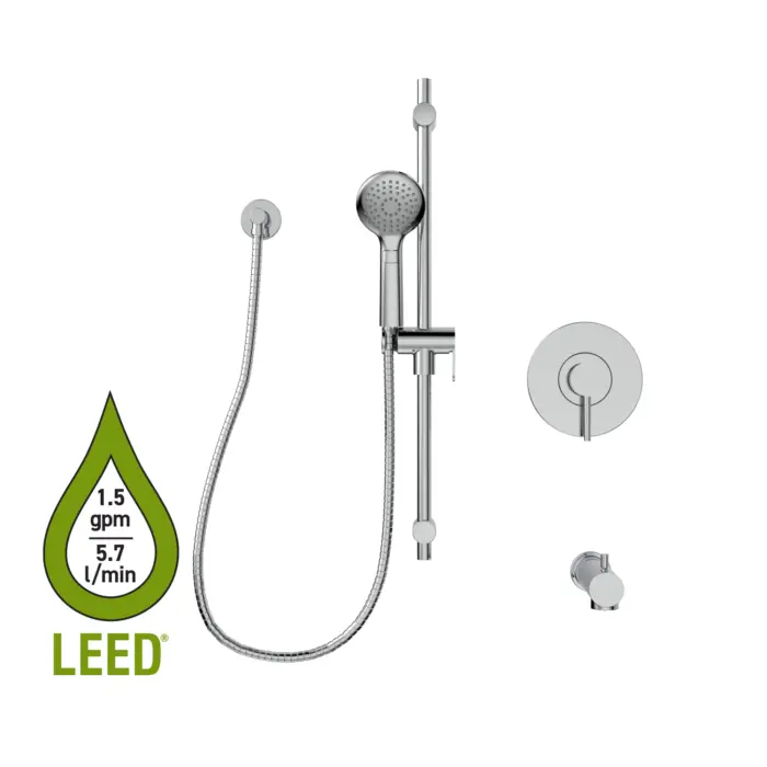 Kit: Bathtub / Shower Faucet - Trim for Pressure Balanced Valve with Volume Control