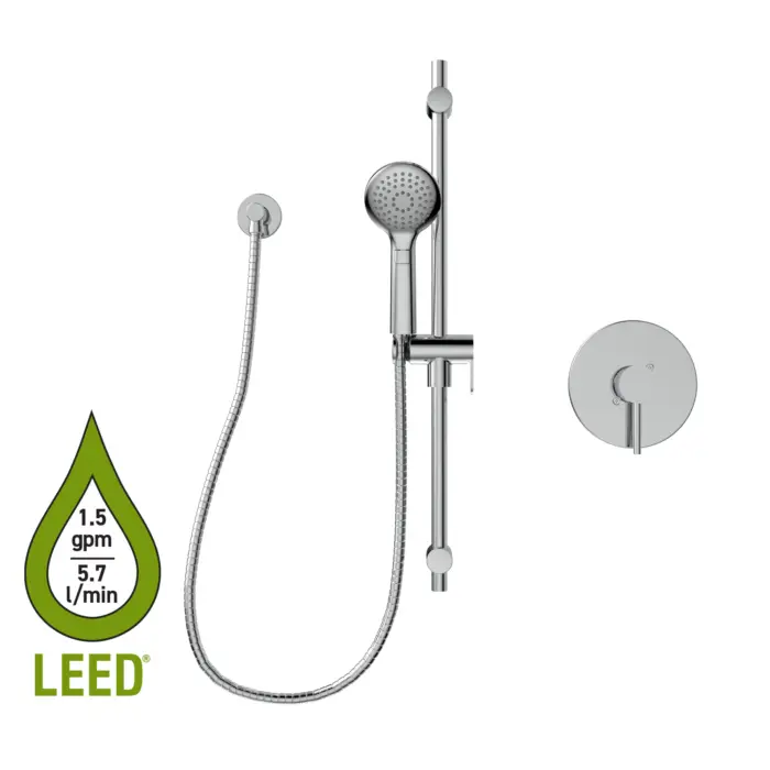 Kit: Shower Faucet (T/P) – Trim for Thermostatic Pressure Balanced Valve with Volume Control
