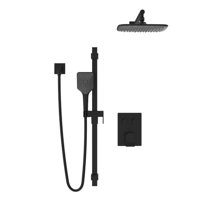 Kit : Robinet pour douche - Garniture pour valve thermostatique, déviatrice 2 voies (D/B)