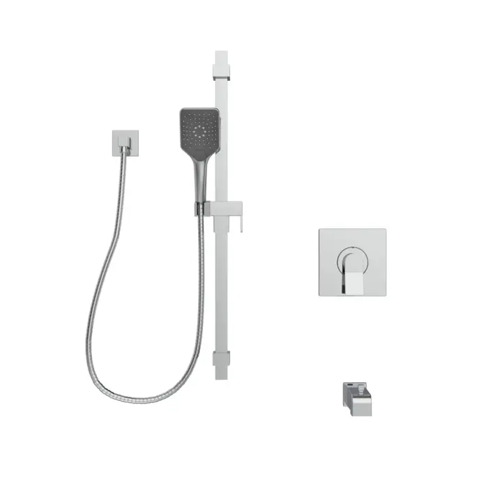 Kit : Robinet pour bain / douche - Garniture pour valve à pression équilibrée avec contrôle de volume