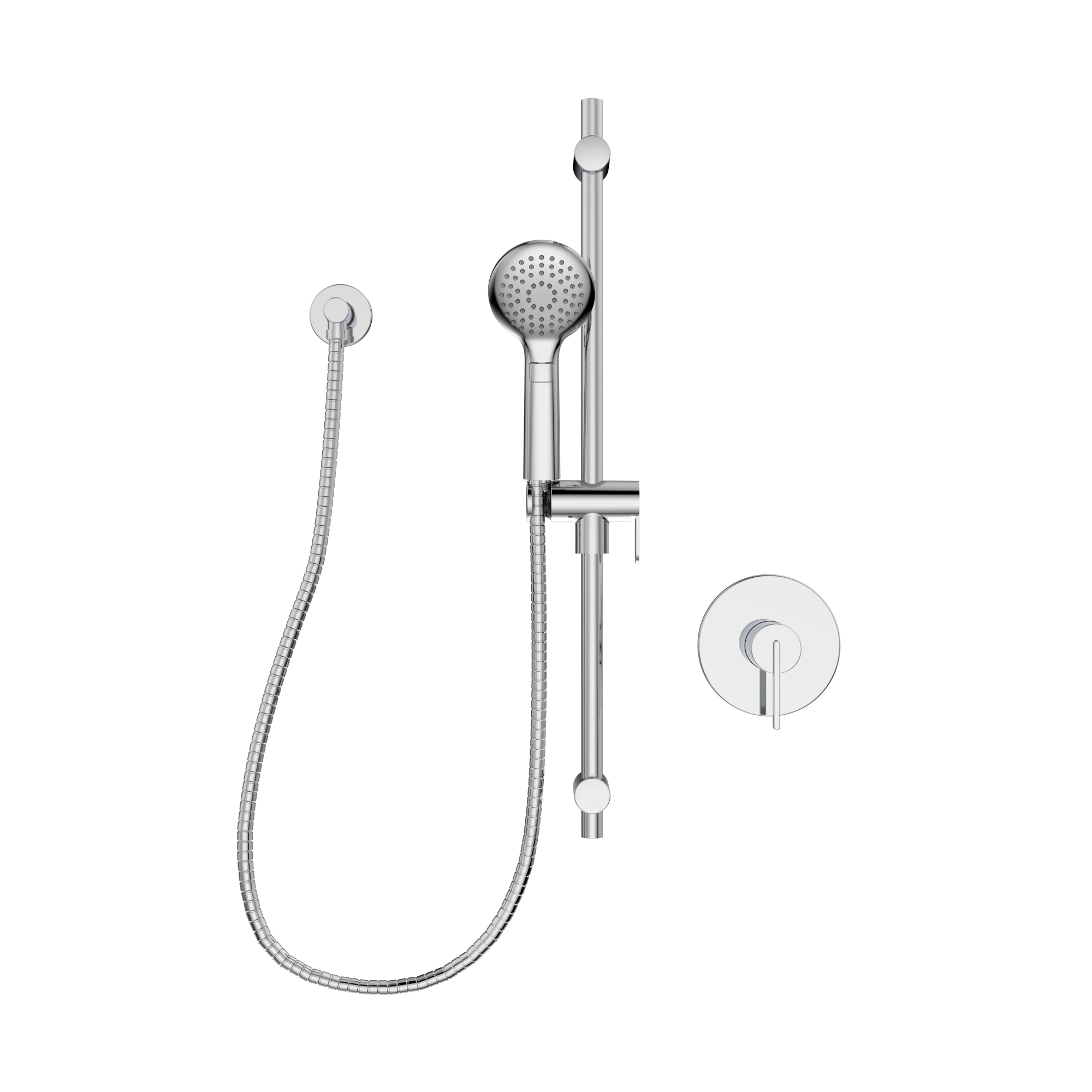 Kit : Robinet pour douche – Garniture pour valve à pression équilibrée, avec contrôle de volume