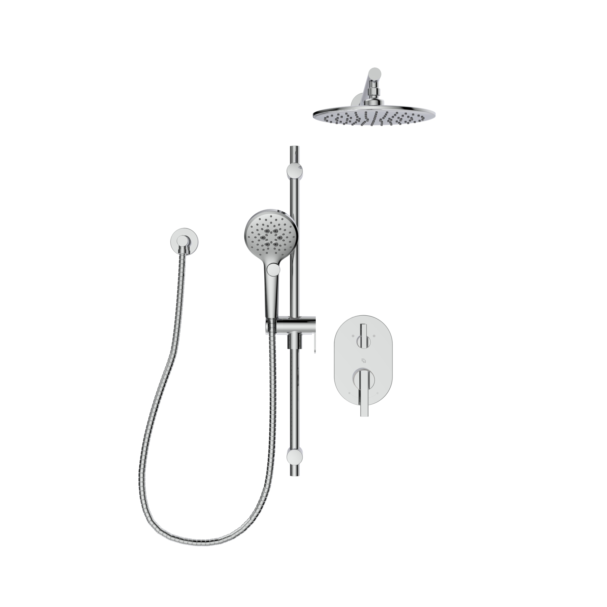 Kit : Robinet pour douche - Garniture pour valve thermostatique à pression équilibrée, déviatrice 2 voies (TP)