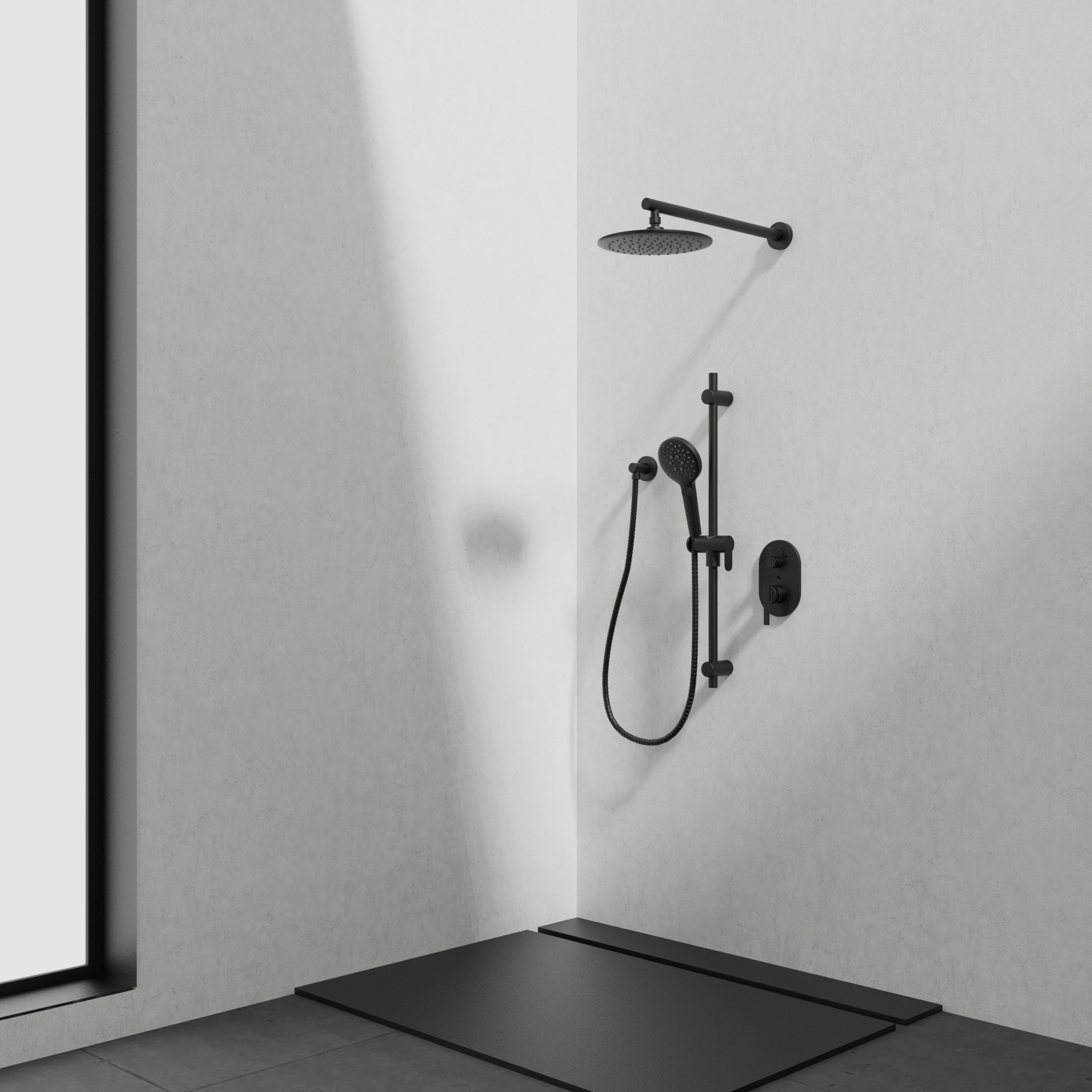 Kit: Shower Faucet - Trim for Thermostatic Pressure Balanced 2-way diverter valve