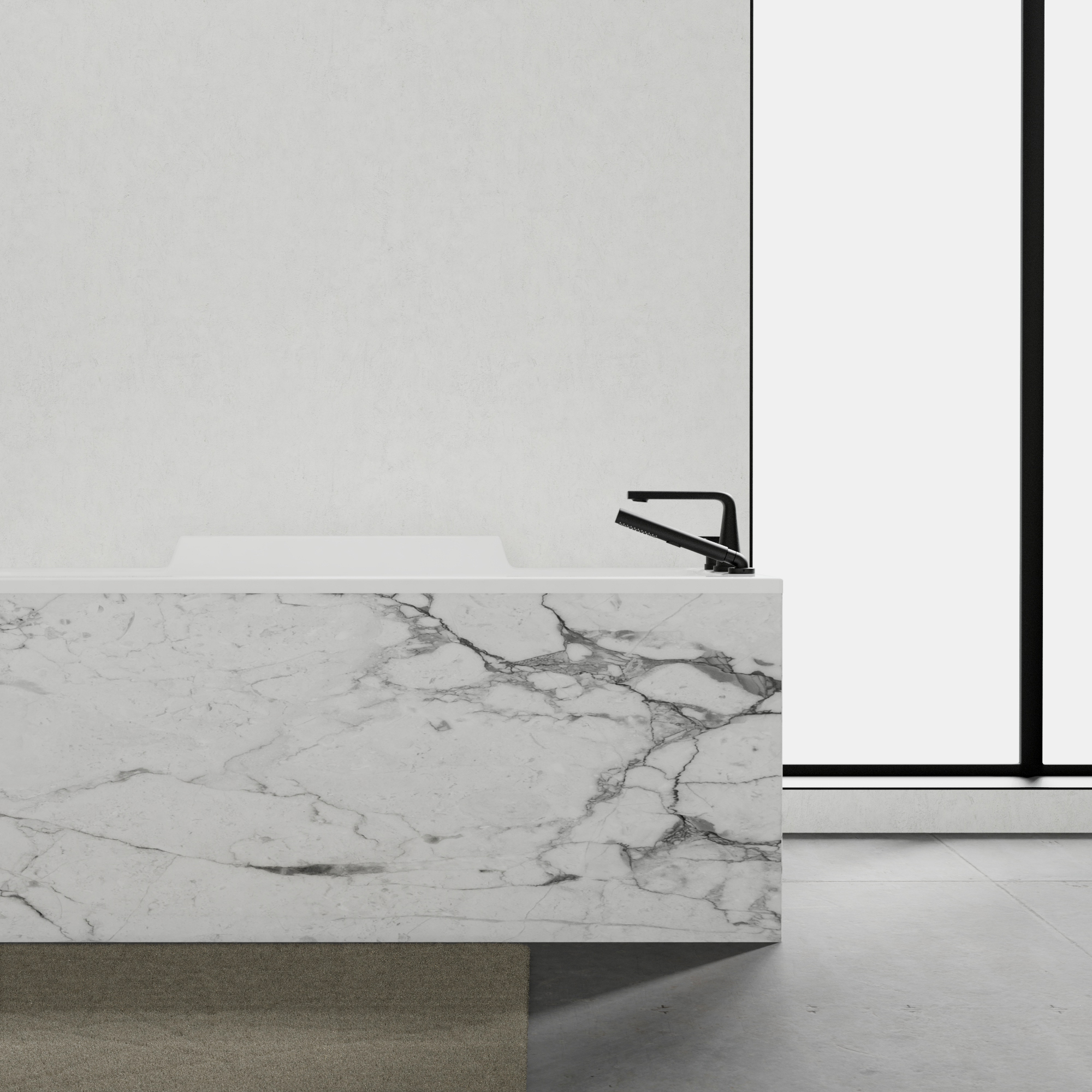 Bathtub Faucet - Trim for Roman Bathtub