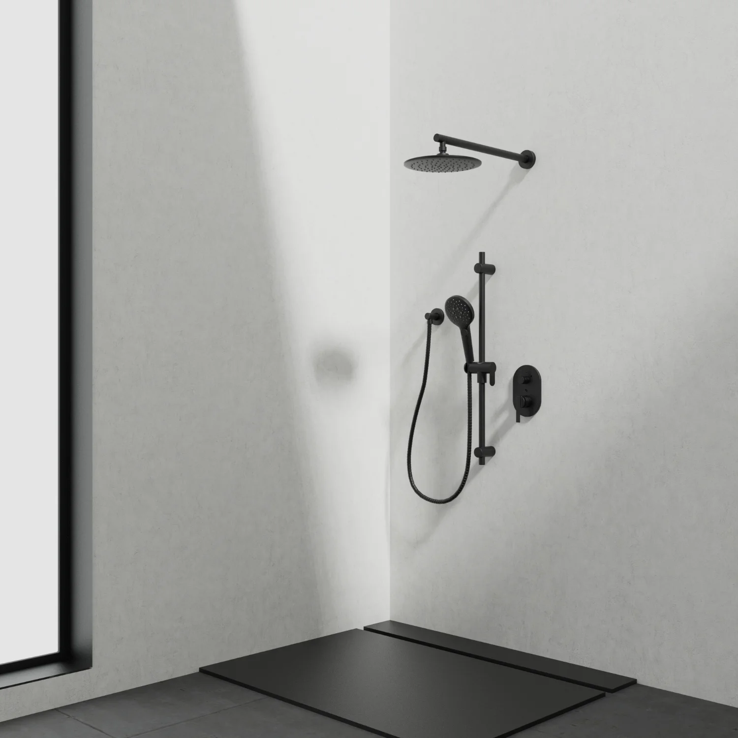 Kit: Shower Faucet - Trim for Thermostatic Pressure Balanced 2-way diverter valve
