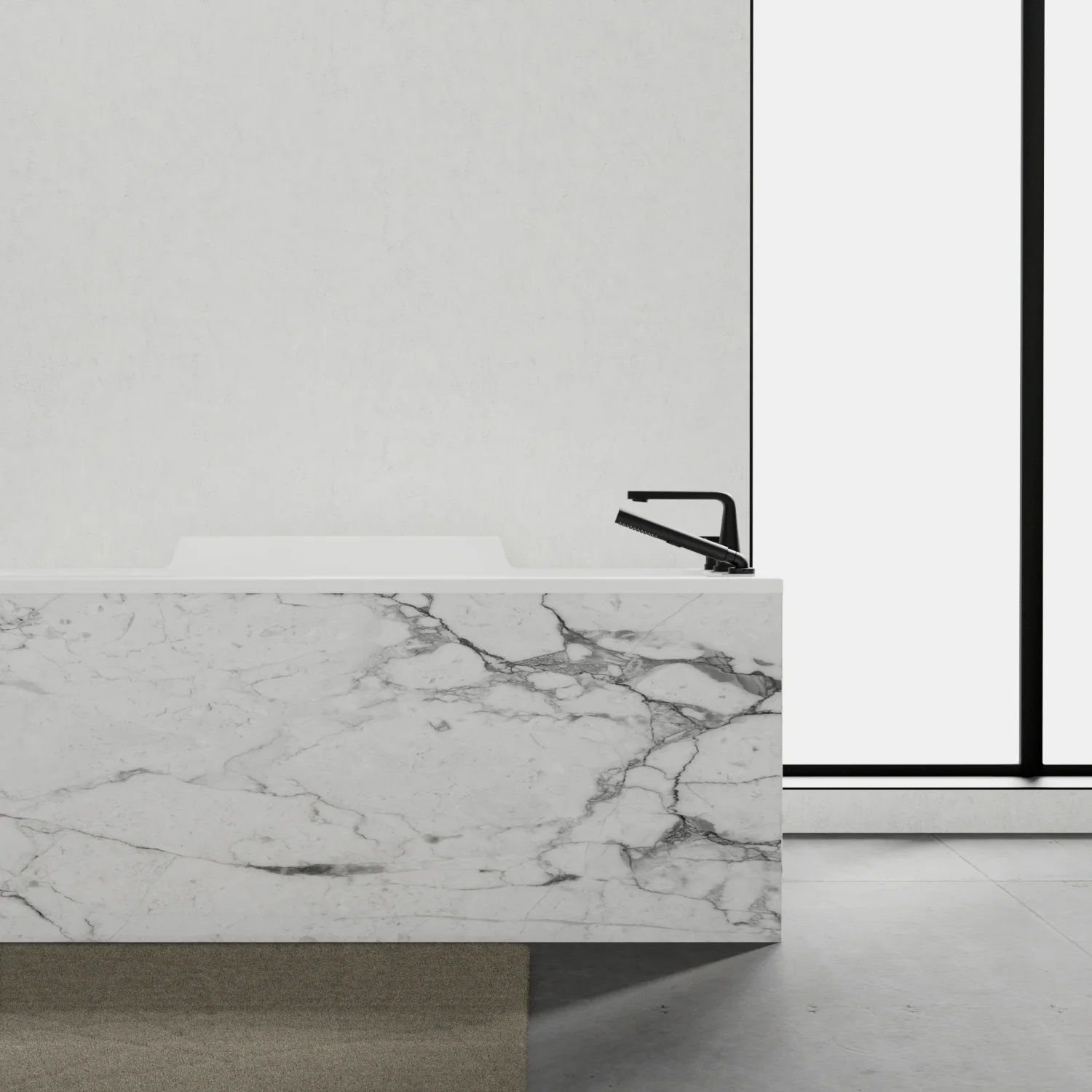 Bathtub Faucet - Trim for Roman Bathtub