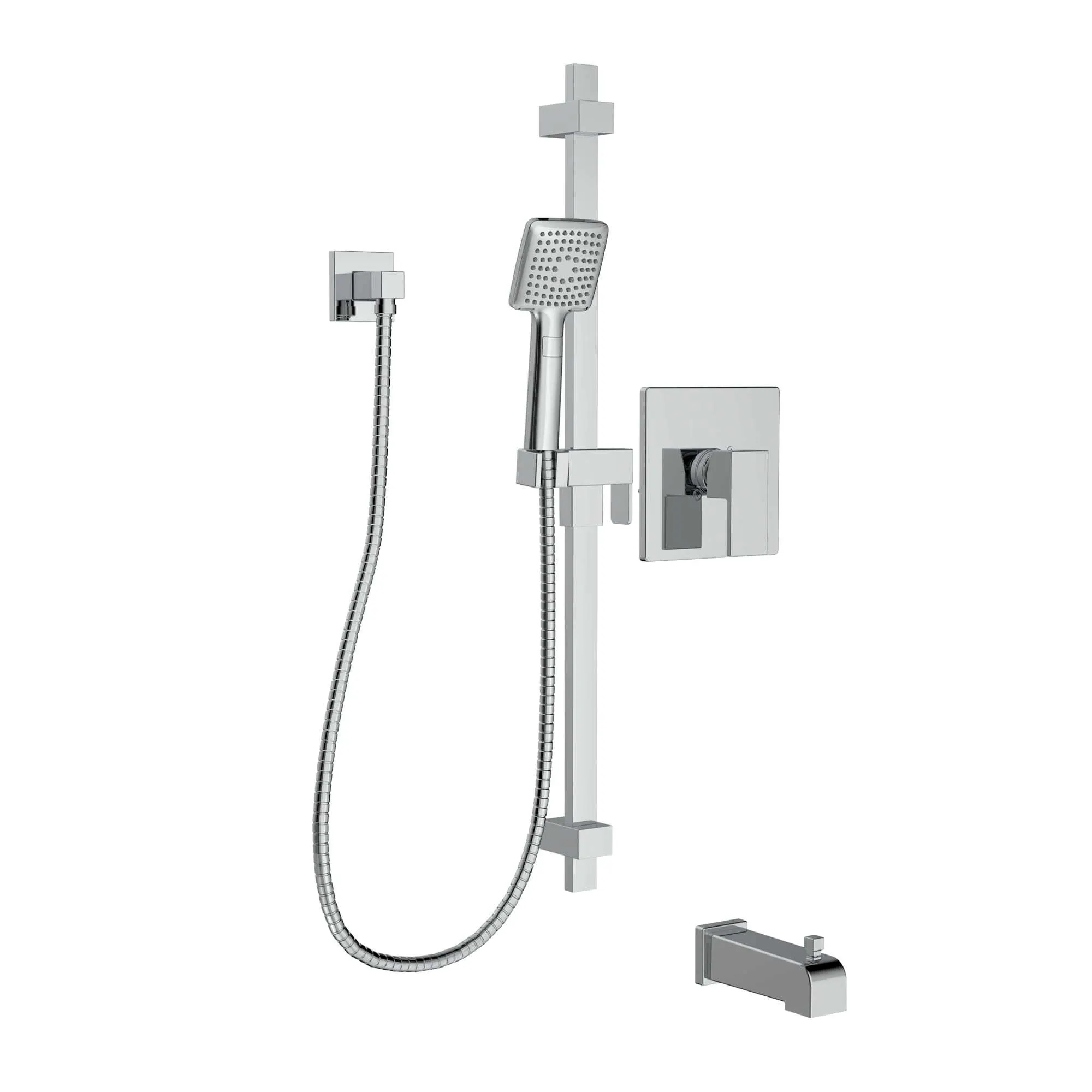 Kit: Bathtub / Shower Faucet - Trim for Thermostatic Pressure Balanced Valve with Volume Control - KIT-AXO125TPVTCP