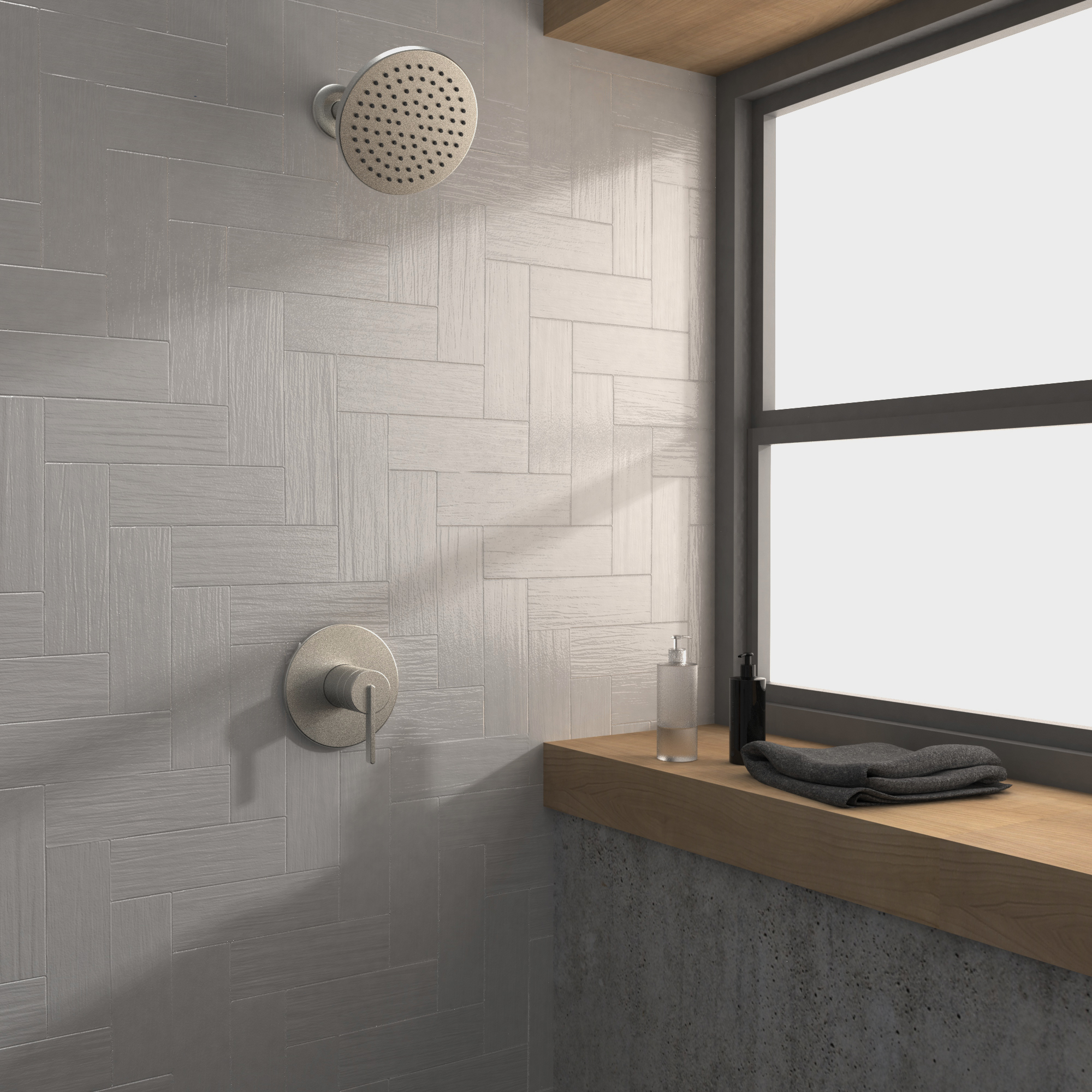 Kit: Shower Faucet–Trim for Pressure Balanced Valve with Volume Control-SOL192PBN-1000001668