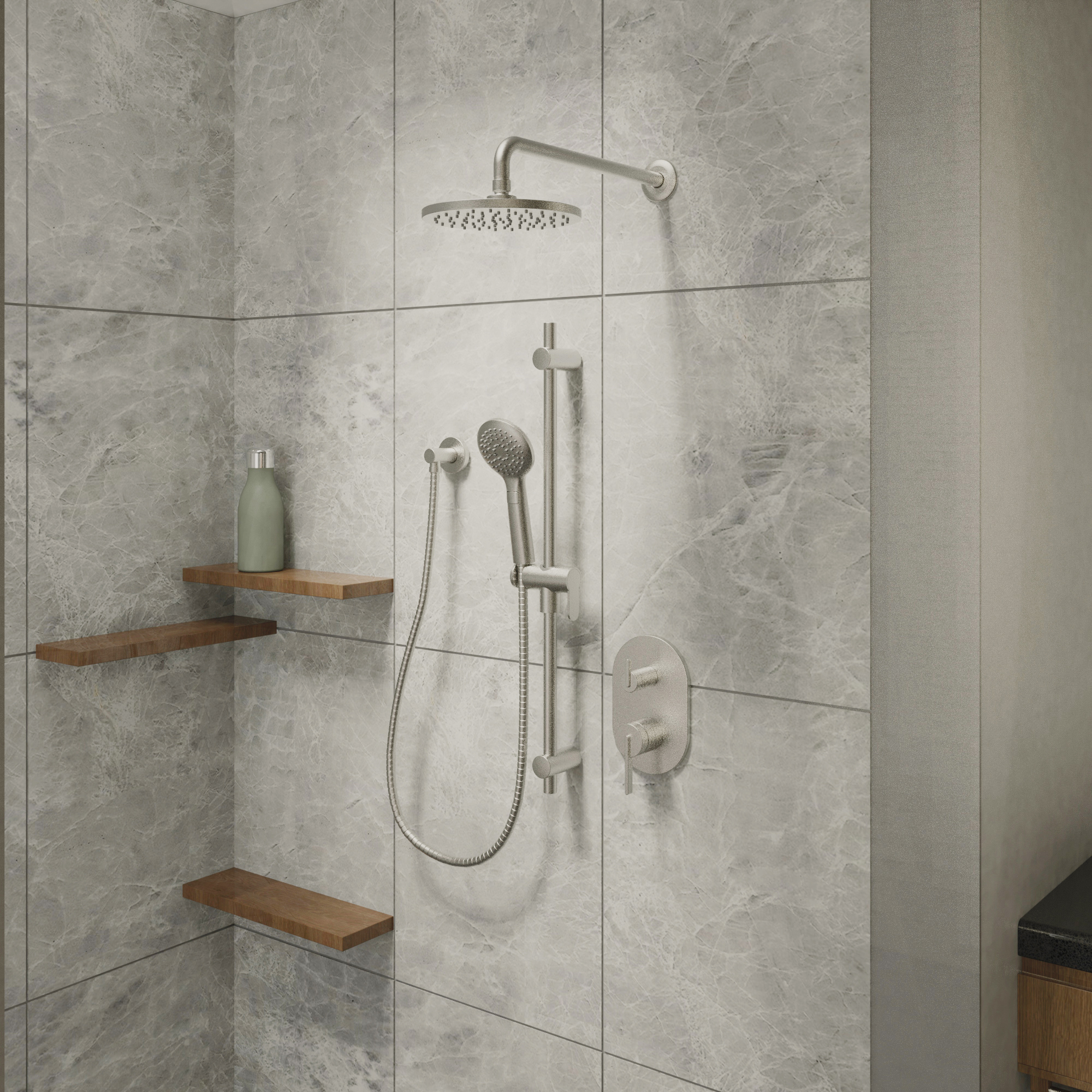 Kit: Shower Faucet – Trim for Pressure Balanced 2-Way Diverter Valve (P) - SOL230PBN-1000001669