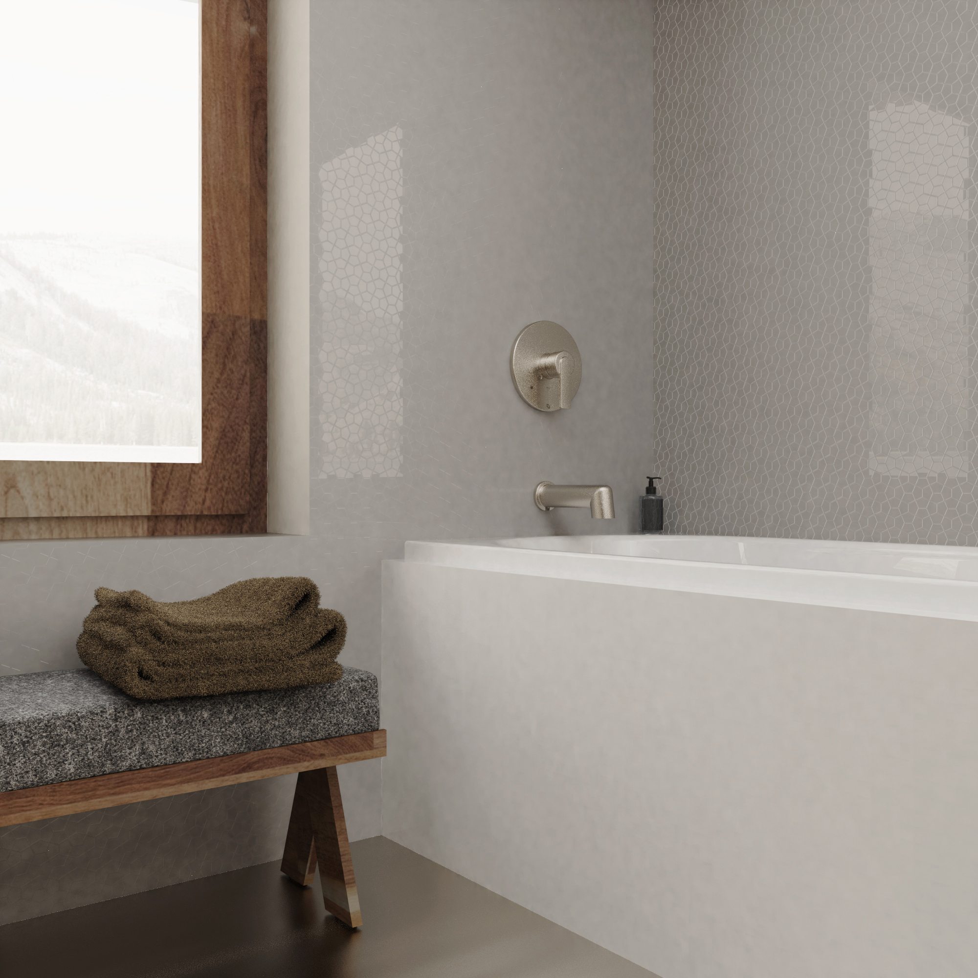 Bathtub Faucet Wall Mount - LIN40PBN - 1000001476
