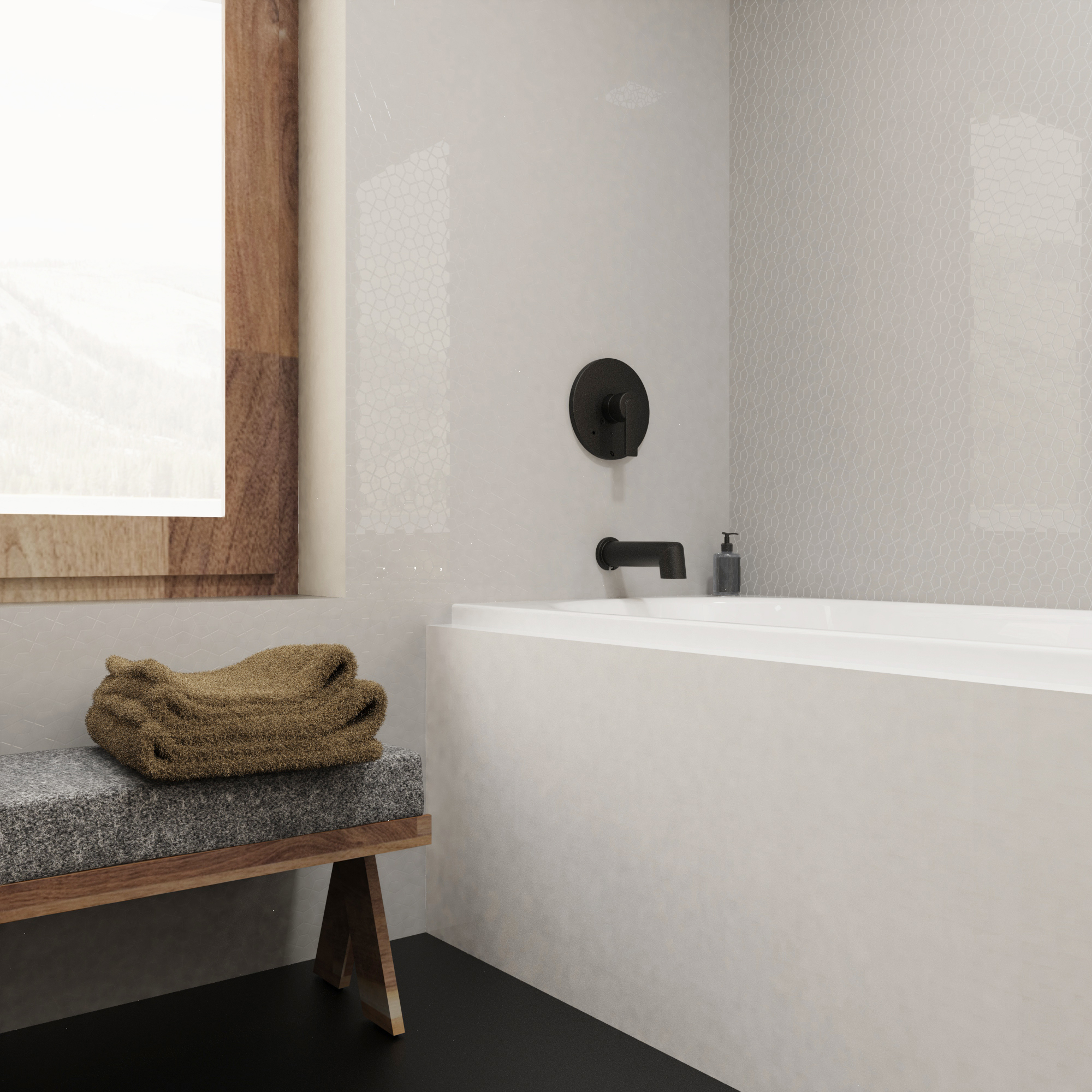 Bathtub Faucet Wall Mount - LIN40PMB - 1000001477