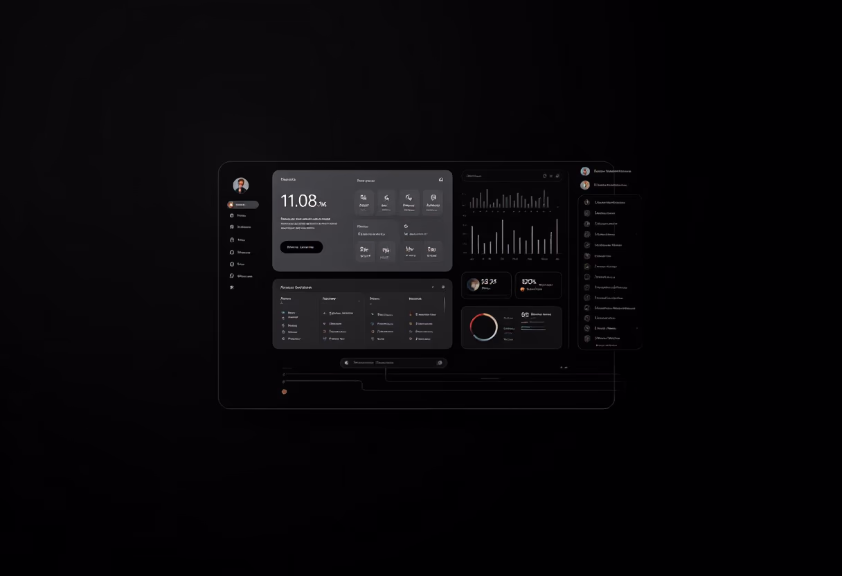 [interface] image of software interface for ai fintech company in isolation