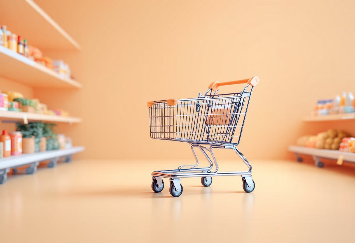 image of grocery shopping cart