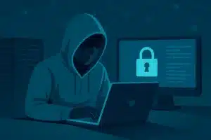 Jum Server Hacker am Rechner