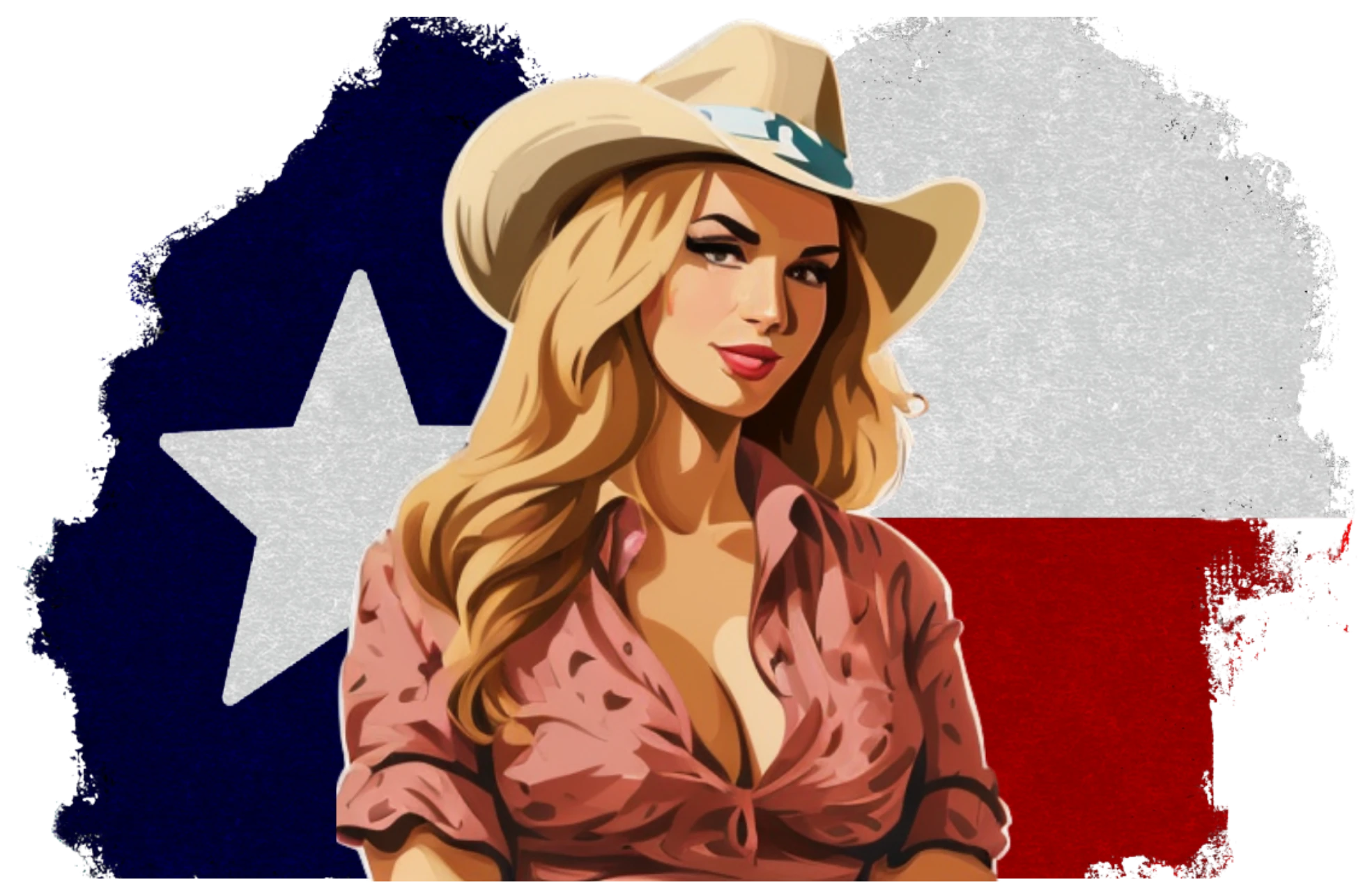The Darling on the Texas flag, the logo of The Do Cut and Color, a hair salon in Dallas.