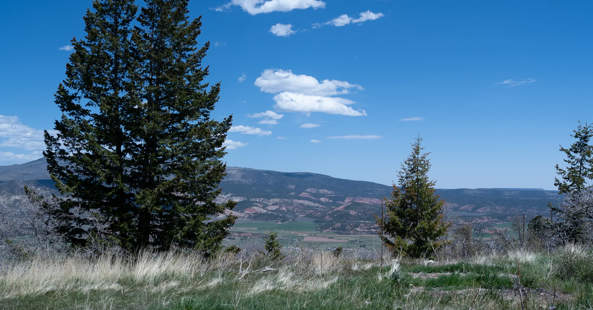 Wooded mountain land overlooking the Tabiona valley, Utah